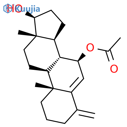 Androst-5-ene-7,17-diol, 4-methylene-, 7-acetate, (7b,17b)- structure