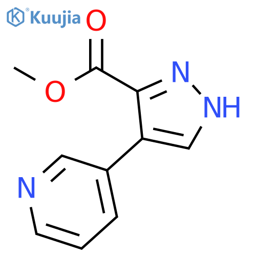 Methyl 4-(pyridin-3-yl)-1H-pyrazole-3-carboxylate structure