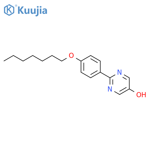 5-Pyrimidinol,2-[4-(heptyloxy)phenyl]- structure