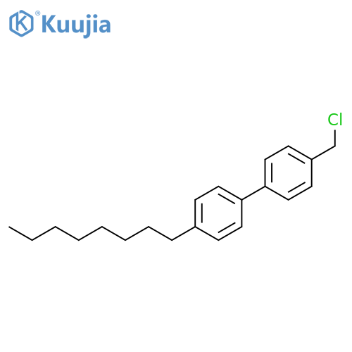 1,1'-Biphenyl, 4-(chloromethyl)-4'-octyl- structure