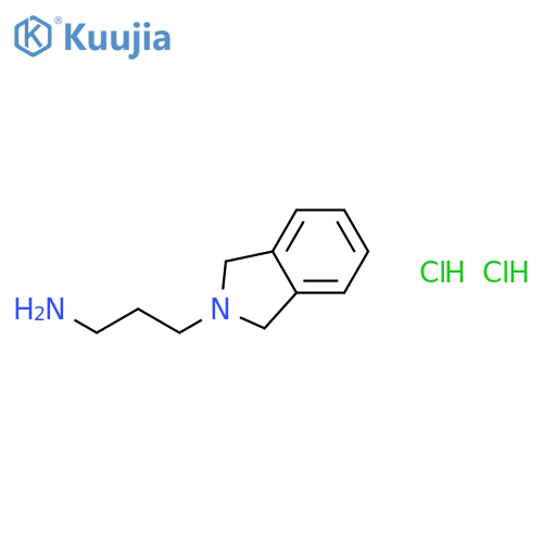 3-(2,3-dihydro-1H-isoindol-2-yl)propan-1-amine dihydrochloride structure