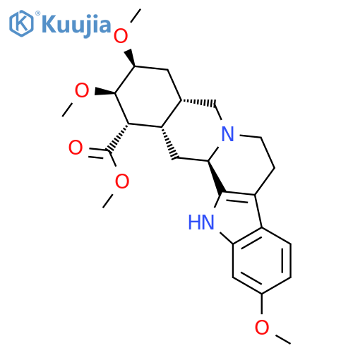 Yohimban-16-carboxylicacid, 11,17,18-trimethoxy-, methyl ester, monohydrochloride, (3b,16b,17a,18a,20a)- (9CI) structure