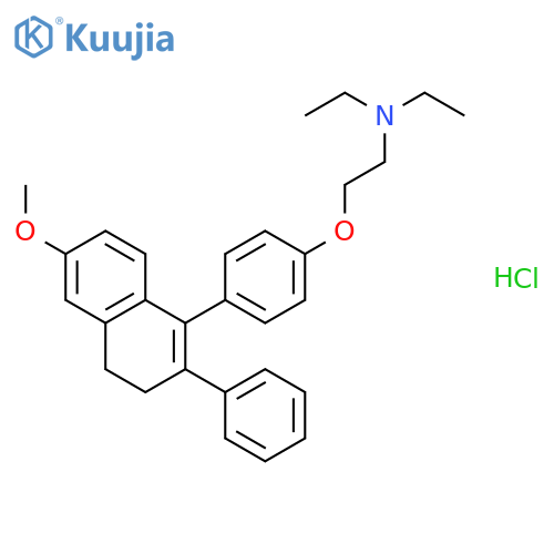 Ethanamine,2-[4-(3,4-dihydro-6-methoxy-2-phenyl-1-naphthalenyl)phenoxy]-N,N-diethyl-,hydrochloride (1:1) structure