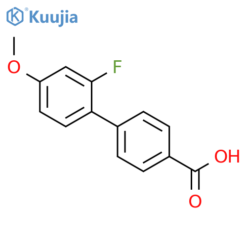 4-(2-fluoro-4-methoxyphenyl)benzoic acid structure