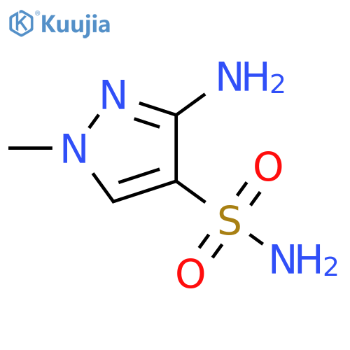 3-amino-1-methyl-1H-pyrazole-4-sulfonamide structure