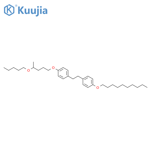 Benzene, 1-(decyloxy)-4-[2-[4-[[4-(pentyloxy)pentyl]oxy]phenyl]ethyl]- structure