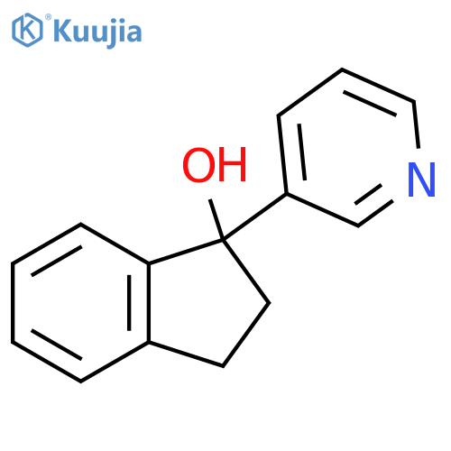 1-Pyridin-3-yl-2,3-dihydroinden-1-ol structure