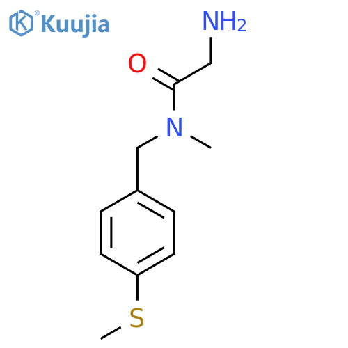 2-Amino-N-methyl-N-(4-methylsulfanyl-benzyl)-acetamide structure