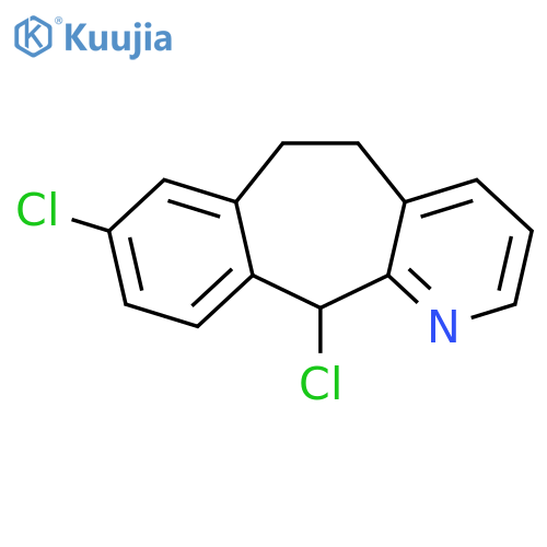 5H-Benzo[5,6]cyclohepta[1,2-b]pyridine, 8,11-dichloro-6,11-dihydro- structure