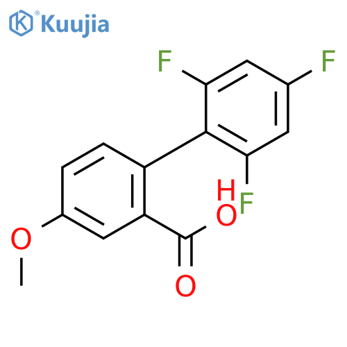 5-methoxy-2-(2,4,6-trifluorophenyl)benzoic acid structure
