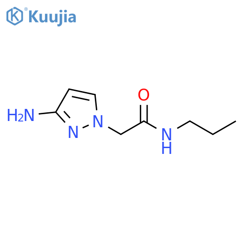 2-(3-amino-1H-pyrazol-1-yl)-N-propylacetamide structure