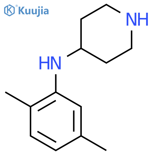 N-(2,5-Dimethylphenyl)-4-piperidinamine structure