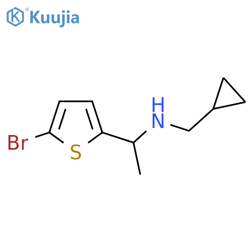 1-(5-bromothiophen-2-yl)ethyl(cyclopropylmethyl)amine structure