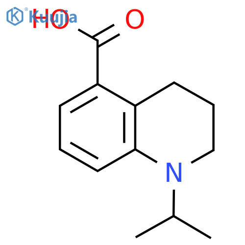 1-(Propan-2-yl)-1,2,3,4-tetrahydroquinoline-5-carboxylic acid structure