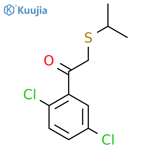 1-(2,5-Dichlorophenyl)-2-(isopropylthio)ethan-1-one structure
