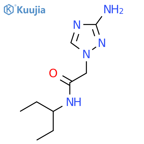 2-(3-amino-1H-1,2,4-triazol-1-yl)-N-(pentan-3-yl)acetamide structure
