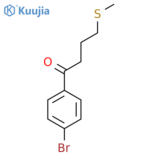 1-(4-Bromophenyl)-4-(methylsulfanyl)butan-1-one structure