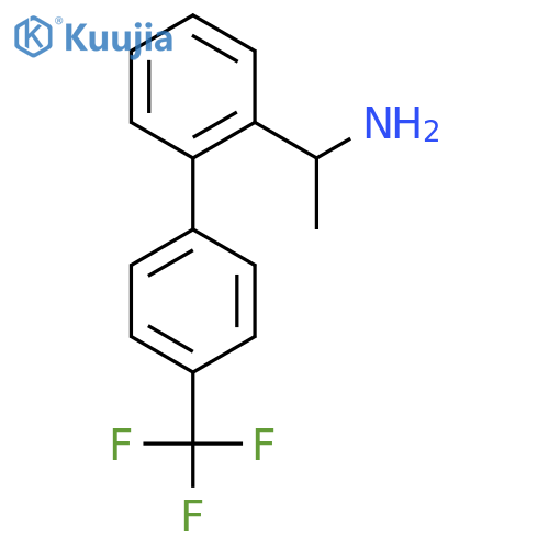 1-{2-4-(trifluoromethyl)phenylphenyl}ethan-1-amine structure