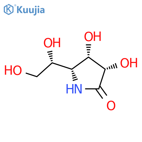 2-Pyrrolidinone,5-[(1S)-1,2-dihydroxyethyl]-3,4-dihydroxy-, (3S,4S,5R)- structure