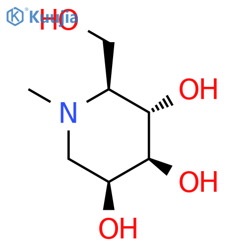 3,4,5-Piperidinetriol,2-(hydroxymethyl)-1-methyl-, (2S,3S,4S,5S)- structure