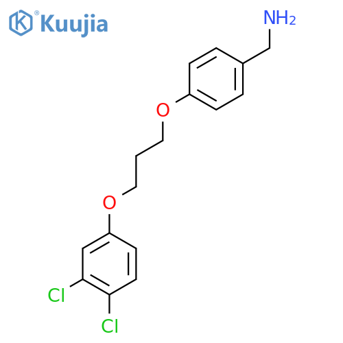 (4-(3-(3,4-Dichlorophenoxy)propoxy)phenyl)methanamine structure