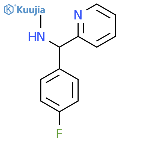 (4-Fluorophenyl)(pyridin-2-yl)methyl(methyl)amine structure