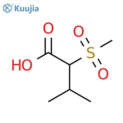 2-Methanesulfonyl-3-methylbutanoic acid structure