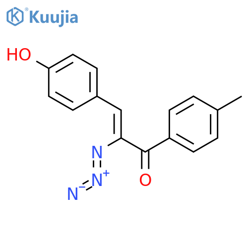 2-Propen-1-one, 2-azido-3-(4-hydroxyphenyl)-1-(4-methylphenyl)- structure