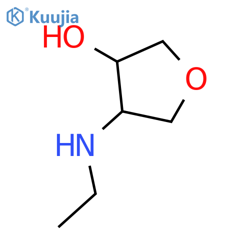 4-(Ethylamino)tetrahydrofuran-3-ol structure