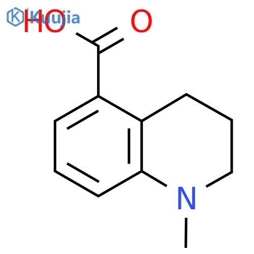 1-Methyl-1,2,3,4-tetrahydroquinoline-5-carboxylic acid structure