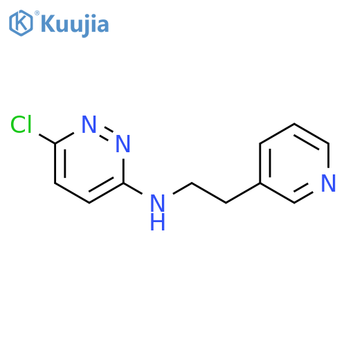 6-chloro-N-(2-(pyridin-3-yl)ethyl)pyridazin-3-amine structure