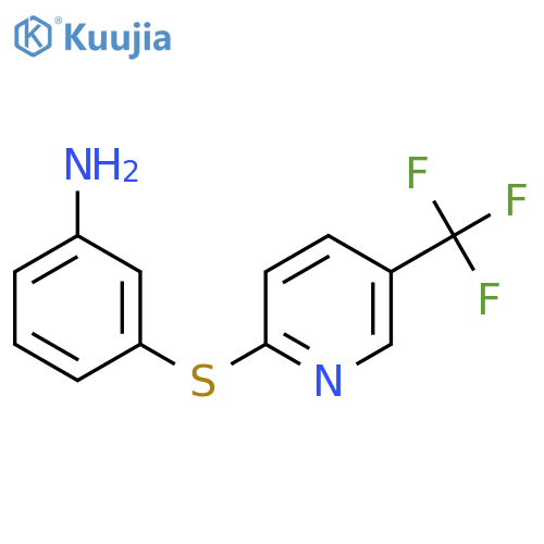 (3-{5-(Trifluoromethyl)pyridin-2-ylthio}phenyl)amine structure