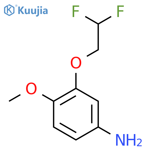 3-(2,2-Difluoroethoxy)-4-methoxyaniline structure
