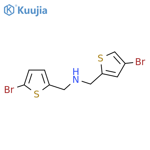 (4-bromothiophen-2-yl)methyl(5-bromothiophen-2-yl)methylamine structure