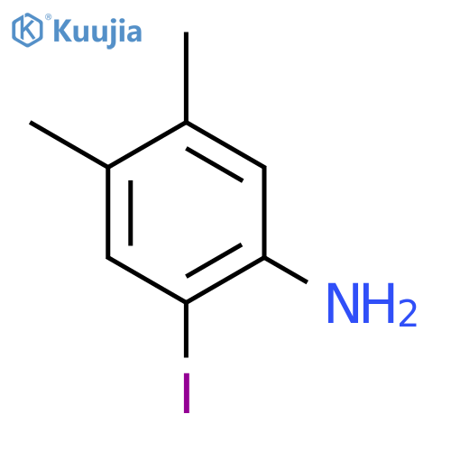 Benzenamine,2-iodo-4,5-dimethyl- structure