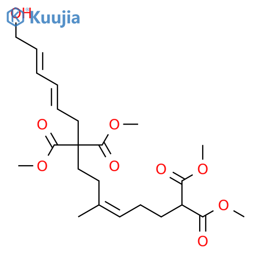 4,10,12-Tetradecatriene-1,1,8,8-tetracarboxylic acid,14-hydroxy-5-methyl-, tetramethyl ester, (Z,E,E)- structure
