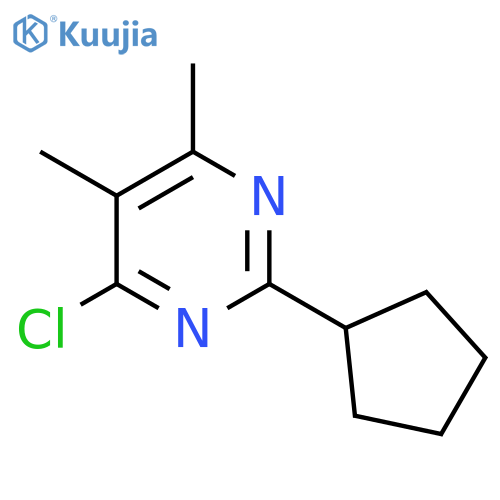 4-Chloro-2-cyclopentyl-5,6-dimethylpyrimidine structure