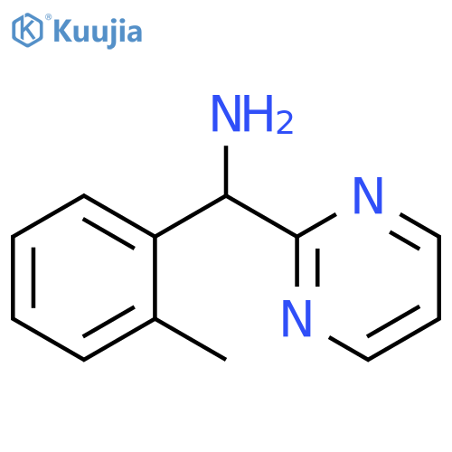 (2-methylphenyl)(pyrimidin-2-yl)methanamine structure