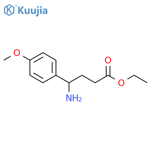 ethyl 4-amino-4-(4-methoxyphenyl)butanoate structure
