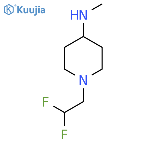 1-(2,2-difluoroethyl)-N-methylpiperidin-4-amine structure