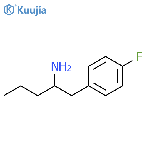 1-(4-FLUOROPHENYL)PENTAN-2-AMINE structure