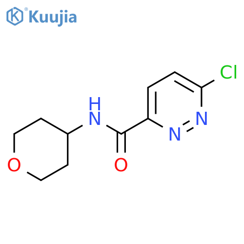 6-Chloro-N-(oxan-4-yl)pyridazine-3-carboxamide structure