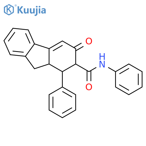 1H-Fluorene-2-carboxamide, 2,3,9,9a-tetrahydro-3-oxo-N,1-diphenyl- structure