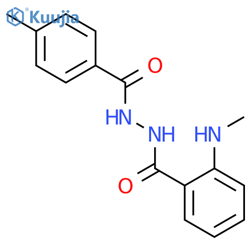 Benzoic acid, 2-(methylamino)-, 2-(4-methylbenzoyl)hydrazide structure