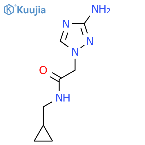 2-(3-amino-1H-1,2,4-triazol-1-yl)-N-(cyclopropylmethyl)acetamide structure