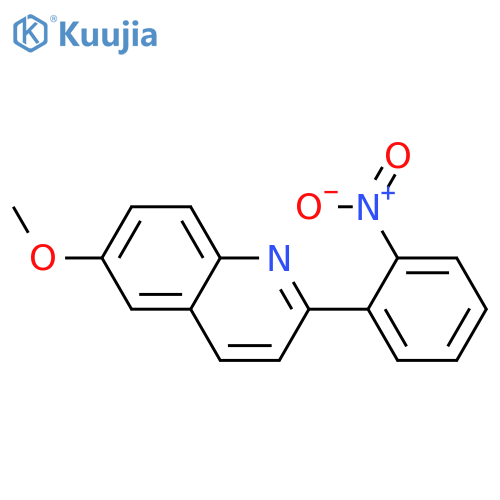 QUINOLINE, 6-METHOXY-2-(2-NITROPHENYL)- structure