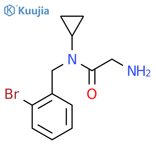 2-Amino-N-(2-bromo-benzyl)-N-cyclopropyl-acetamide structure