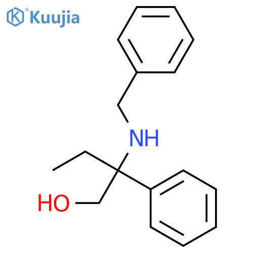 2-Benzylamino-2-phenylbutanol structure
