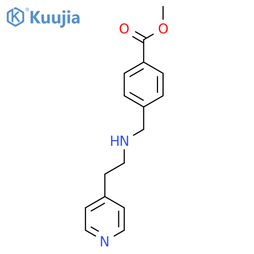 methyl 4-({2-(pyridin-4-yl)ethylamino}methyl)benzoate structure