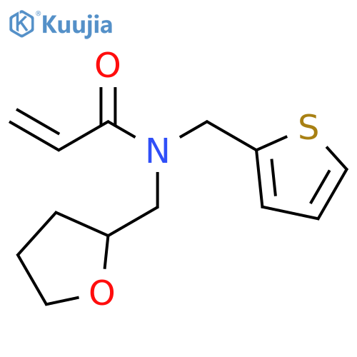 N-[(Tetrahydro-2-furanyl)methyl]-N-(2-thienylmethyl)-2-propenamide structure